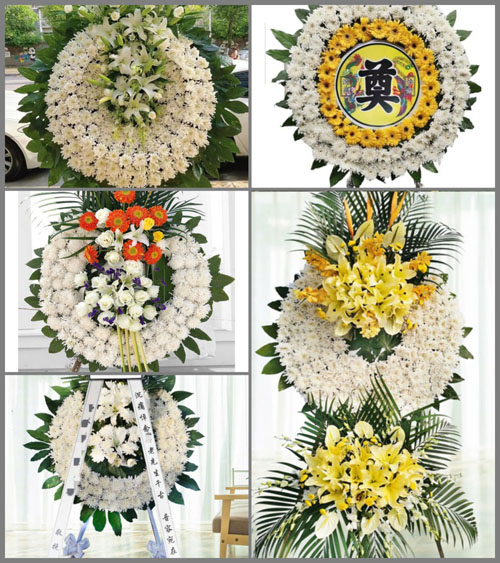 湖北恩施州巴东县水布垭镇黑沙井村花圈速递